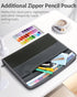 Sooez Accordion File Organizer with Safe Zipper, 12 Pocket Expanding File Folder with Front Pencil Pouch, Portable Monthly Paper Bill Tax Receipt ...