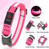 LED Dog Collar, Light Up Dog Collar Adjustable USB Rechargeable Super Bright Safety Light Glowing Collars for Dogs (Large, Pink)...