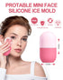 Ice Roller for Face & Eye, Beauty Facial Ice Holder Mold Face Puffiness Relief Massage Skin Care Tools for Brighten Lubricate Shrink Pores Remove ...