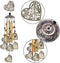 Garden Loving Heart Wind Chimes Outdoor Indoor Decor, Hand-Made Heart Musical Wind Chimes, Mobile Wind Catcher Romantic Wind-Bells for for Home, M...