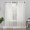 No. 918 Emily Sheer Voile Grommet Curtain Panel, 59" x 63", Eggshell Off-White...