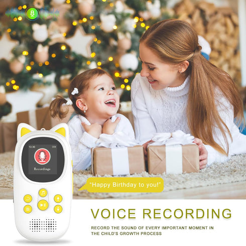 32GB MP3 Player with Bluetooth,Portable Music Player as Gifts for Kids Built-in HD Speaker Support Voice Recording Pedometer FM Radio Alarm Expand...