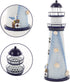 Ciieeo Lighthouse Candle Lantern Mediterranean Ocean Lighthouse Ornaments Iron Tealight Candle Holder Nautical Lighthouse Figurine Coastal Table D...