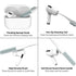 Valkit Compatible Airpods Pro 2nd/1st Generation Case Cover with Cleaner Kit, Military AirPod Pro 2 Case with Lock & Lanyard Cool Shockproof Prote...