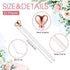 Thenshop 24 Pcs Heart Shaped Pens Retractable Metal Cute Pens 1.0 mm Black Ink Ballpoint Decorative Pens Engagement Gifts for Women School Office ...