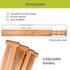 Homemaid Living Bamboo Drawer Organizer Adjustable and Expandable - Ideal Drawer Dividers for Kitchen, Dresser, Bedroom and Bathroom - Expandable ...