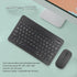 Bluetooth Keyboard Mouse Combo for PC Tablet Phone, Ultra Slim Portable Compact Mouse Keyboard, Rechargeable USB Keyboard 1600DPI Mouse Set (Black...