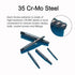 High Speed Steel Screw Extractor & Left Hand Drill Bit Set of 10, Easy Out Screw Extractor Set for Removing Broken Screws, Bolts & Studs...