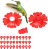 CHICIRIS Hummingbird Feeder Flowers, 30 Sets Hummingbird Feeders Replacement Flowers Multicolor Unique Replaceable Hummingbird Bird Feeder Flower ...