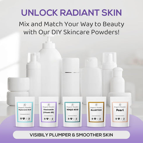 Premium Niacinamide Powder for DIY Skincare - 99% Purity, Soothes Blemished Skin, Reduces Signs of Aging, and Enhances Skin Lightening...