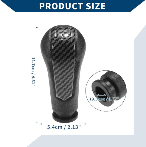 5 Speed Manual Gear Shift Knob for Chevrolet Spark 2011-2016 / Front Automotive Gearbox Stick Shifter Lever Knob Durable Plastic / 1 Pcs Black...
