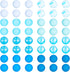 80Pcs Blue Silicone Focal Beads 15mm Round Ball Beads Chunky Kandi Beads Spacer Pen Beads for Crafts DIY Beadable Pens Keychain Bracelets Jewelry ...