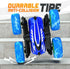 BEZGAR Remote Control Car - 2.4Ghz Double-Sided Driving Mini RC Cars, 360° Flips Rotating 4WD All Terrain RC Stunt Car, Car Toys Birthday Gifts fo...