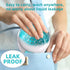 ARGOMAX Leak Proof Retainer Cleaner Case, Denture Cups for Soaking Dentures, Denture Travel Case (White+Blue)....