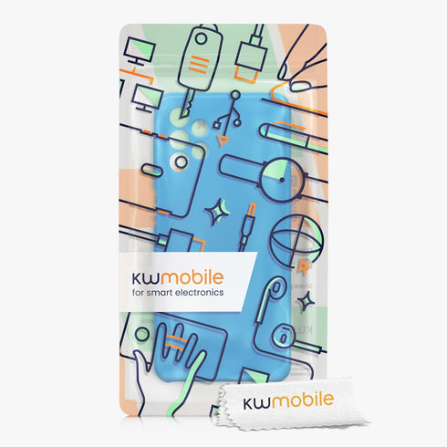 kwmobile Case Compatible with Samsung Galaxy A32 5G Case - TPU Silicone Phone Cover with Soft Finish - Radiant Blue...
