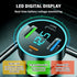 4-in-1 Fast Car Charger,PD/QC3.0/Type C Car Charger Fast Charging,Universal Car Phone Charger Cigarette Lighter USB Charger with Blue LED & Voltme...
