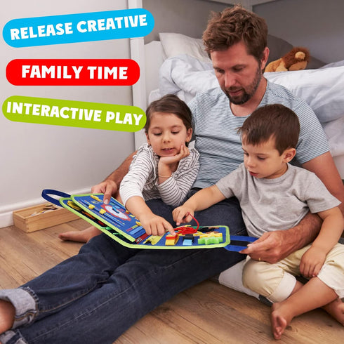 Guolely Busy Board Montessori Toy for 1 2 3 4 Year Old Toddlers - Educational Activity Developing Sensory Board for Fine Basic Dress Motor Skills ...