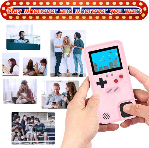 LucBuy Game Console Case Compatible for iPhone 13/13 Pro, Retro Protective Cover Self-Powered Case with 36 Small Games, Full Color Display, Shockp...