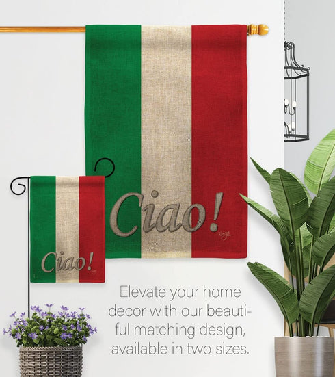 Breeze Decor Italian Garden Flag Regional Nation International World Country Particular Area House Decoration Banner Small Yard Gift Double-Sided,...