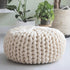Arm Knitting Yarn for Chunky Braided Knot Throw Blanket DIY, Extra Soft Fluffy Washable Tube Bulky Giant Yarn for Weave Craft Crochet (Milk White ...