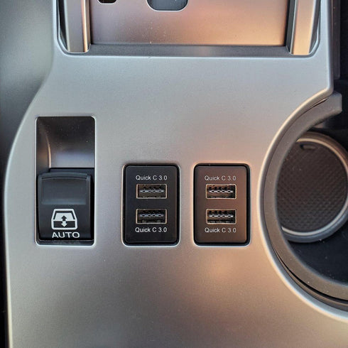 QC3.0 Dual USB Power Socket, Quick Charge Car Charger USB Adapter for Smart Phone PDA iPad iPhone Android GPS Use for Toyota...
