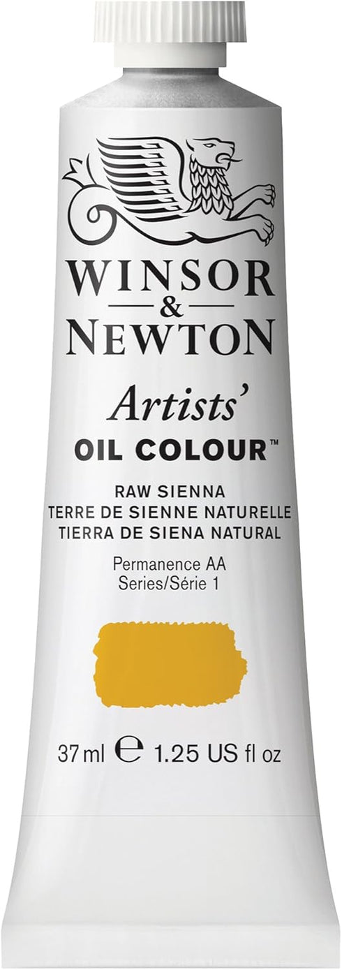Winsor & Newton Artists' Oil Color, 37ml (1.25 oz) Tube, Raw Sienna...
