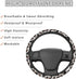 Car Steering Wheel Cover Brown Cow Floral Anti Slip Steering Wheel Protector for Car 14.5-15 inch, Non Slip Breathable Odorless Car Accessories, B...