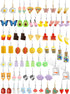 36 Pairs Weird Cute Earrings Fun Cool Mushroom Bear Flower Cat Funky Aesthetic Drop Dangle Earrings for Teen Girls Women Funny Jewelry Set...