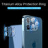 Camera Lens Protector for iPhone 12 Pro, Aluminum Alloy Lens Protective Ring - Pacific Blue, 2 Pcs...