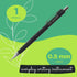 SAKURA Mechanical Pencil 0.5 mm - Pencil with 3 Eraser Refills - Fixed Sleeve for Using Rulers and Templates - Black...