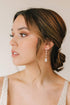 SWEETV Long Pear-Shaped Rose Gold Wedding Birdal Earrings for Brides, Bridesmaids, Crystal Chandelier Dangle Drop Earrings for Women Prom...
