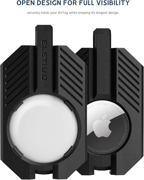 4 Pack Waterproof Airtag Keychain for Apple Airtag,Protective Airtag Case with Loop Key Ring for Wallet,Luggage,Cat,Dog,Pets,Compatible with Apple...