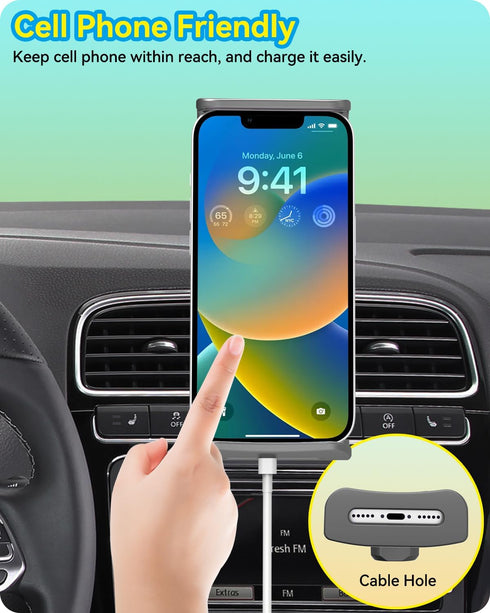 for iPad Car Mount Air Vent Tablet Holder Upgraded Metal Hook for 5-11 Inch Samsung Galaxy Tablets iPad Pro Air Mini iPhone Cell Phone...