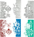 3 Pcs Die Cuts for Card Making, SENHAI Christmas Metal Cutting Dies Scrapbooking Die-Cuts Snowflake Stencil for DIY Christmas Decorations Paper Cr...