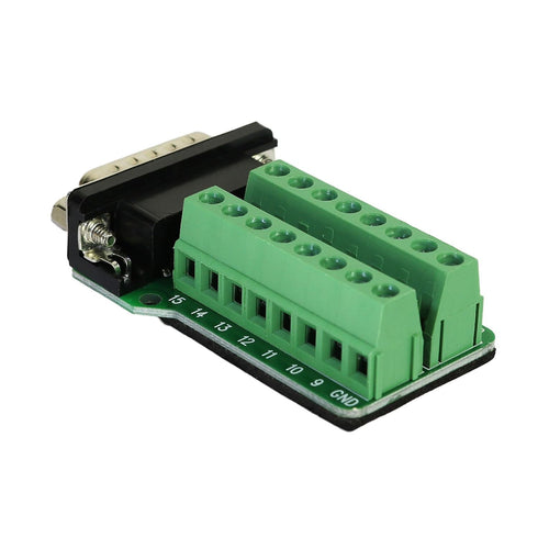 TwinkleBay DB15 Breakout Connector 15 Pin Connector Male with Nut...