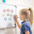 48 Pcs Numbers Magnetic Accents Round Whiteboard Magnets for Whiteboard Labels Numbers Circle Magnets Name Colorful Blank Magnets for Whiteboard C...