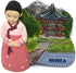 Tiny Hanbok Traditional Korean Clothing South Korea East Asia Tourist Attractions Resin Refrigerator Magnet Traveler Souvenir 3D Fridge Magnets...