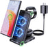 Wireless Charging Station for Samsung,MANKIW Foldable 3 in 1 Fast Charger Station for Galaxy S24 S23 S22 S20 Ultra Z Flip Fold 5/4/3Galaxy Watch 6...