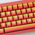 Hyekit PBT Keycaps 133 Keys Flame Gradient Keycaps Cherry Profile Dye-Sublimation Custom Keycaps with 6.25U 7U Spacebar for Cherry Gateron MX Swit...