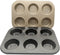 Muffin Tins 6-Cups Nonstick Carbon Steel Standard Cupcake Pans, Set of 2...