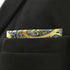S&W SHLAX&WING Mens Ties Silk Neckties Yellow Mustard Paisley Matching Pocket Square...