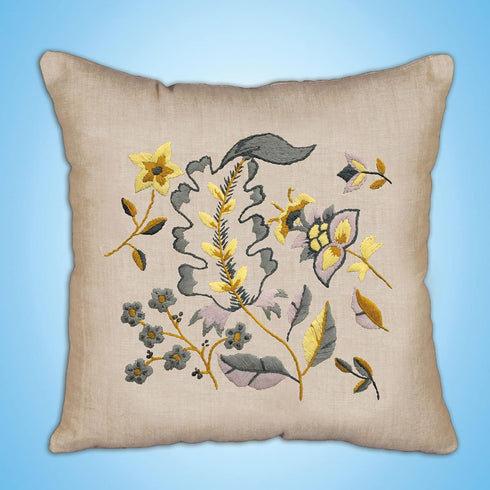 Design Works Crafts Dusty Floral Crewel Pillow Kit, Multi......