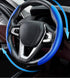 Steering Wheel Cover, Carbon Fiber Car Steering Wheel Cover, Blue Steering Wheel Cover. Anti Slip Grip, Comfortable, Durable, and Easy to Install ...