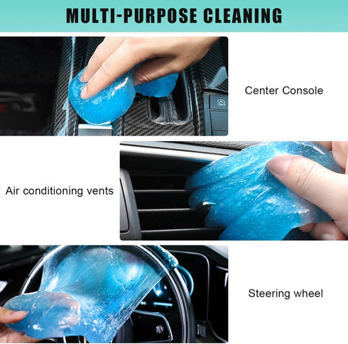 Car Cleaning Gel, Auto Detailing Slime Cleaning Tools Kit, Cleaning Putty for Dash Board Crevice & Air Vent Dust, Universal Interior Cleaner for C...