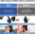 Bone Conduction Headphones, Open-Ear Wireless Bluetooth 5.3 Workout Headphones with Microphones, 20H Playtime, Waterproof Wireless Earphones for S...