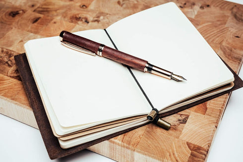 WANDERINGS Leather Pocket Notebook - 5.1x4 inches - Small, Refillable Travelers Journal - Passport Size, Perfect for Writing, Gifts, Travelers, Pr...