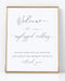 Welcome to our Unplugged Wedding, Elegant Minimalist Style White Sign with Black Lettering on Professional Thick Linen Cardstock, White Wedding De...