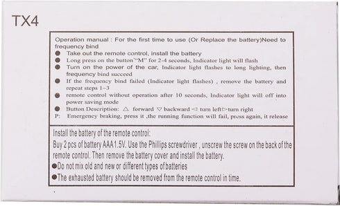 Red 2.4G Bluetooth Remote Control for Kids Powered Ride On Car, Remote Controller Transmitter Accessories for Children Electric Ride On Car Replac...