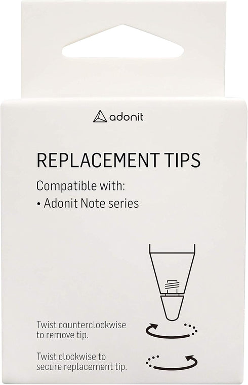 Adonit Note/ Note2 / Note-M/Note-U VC Tips 3 Pack Sensitive Nibs Extra Stylus Pen Tips for iPad Pro, iPad Mini, iPad Air......