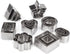 Mini Metal Cookie Cutters Set - 24 Pcs Clay Cutters/Mini Fruit Vegetable Cutters/Star Heart Round Flower Square Mini Cutters - Cookie Cutters for ...